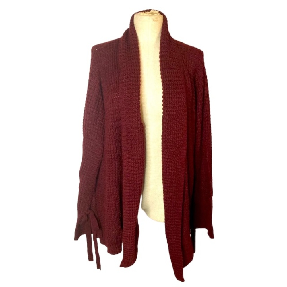fresh knit 2x long sleeve cardigan